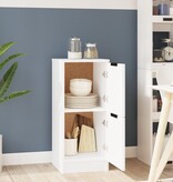 VidaXL Dressoir 30x30x70 cm bewerkt hout wit