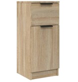 VidaXL Dressoir 30x30x70 cm bewerkt hout sonoma eikenkleurig