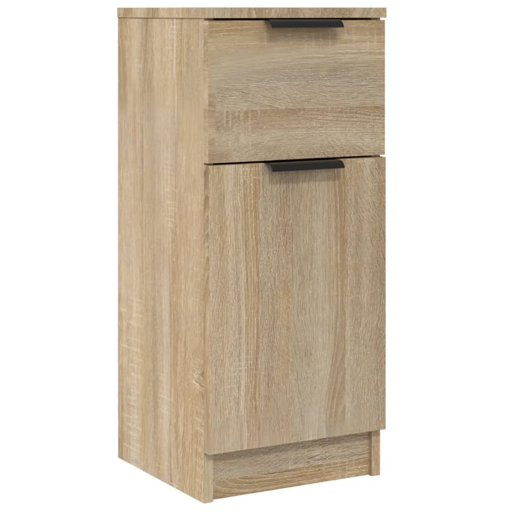 VidaXL Dressoir 30x30x70 cm bewerkt hout sonoma eikenkleurig