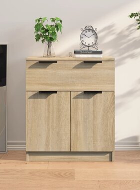VidaXL Dressoir 60x30x70 cm bewerkt hout sonoma eikenkleurig
