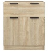 VidaXL Dressoir 60x30x70 cm bewerkt hout sonoma eikenkleurig