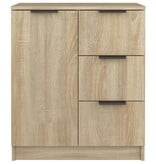 VidaXL Dressoir 60x30x70 cm bewerkt hout sonoma eikenkleurig