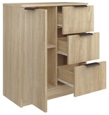 VidaXL Dressoir 60x30x70 cm bewerkt hout sonoma eikenkleurig