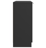 VidaXL Dressoir 60x30x70 cm bewerkt hout zwart