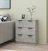VidaXL Dressoir 60x30x70 cm bewerkt hout betongrijs