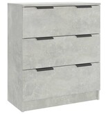 VidaXL Dressoir 60x30x70 cm bewerkt hout betongrijs