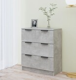 VidaXL Dressoir 60x30x70 cm bewerkt hout betongrijs