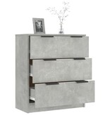 VidaXL Dressoir 60x30x70 cm bewerkt hout betongrijs