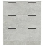VidaXL Dressoir 60x30x70 cm bewerkt hout betongrijs