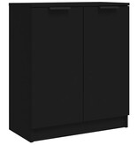 VidaXL Dressoir 60x30x70 cm bewerkt hout zwart
