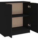 VidaXL Dressoir 60x30x70 cm bewerkt hout zwart