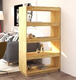 VidaXL Boekenkast / kamerscherm 80x35x135 cm massief grenenhout