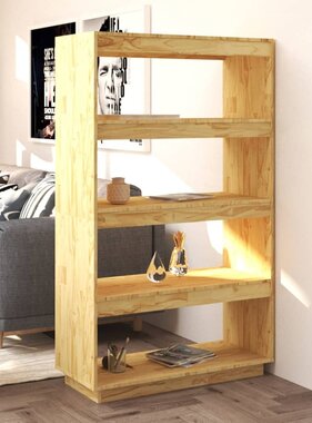 VidaXL Boekenkast / kamerscherm 80x35x135 cm massief grenenhout