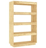 VidaXL Boekenkast / kamerscherm 80x35x135 cm massief grenenhout