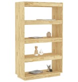 VidaXL Boekenkast / kamerscherm 80x35x135 cm massief grenenhout