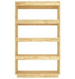 VidaXL Boekenkast / kamerscherm 80x35x135 cm massief grenenhout