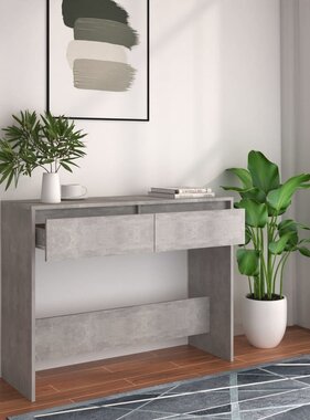 VidaXL Wandmeubel 100x35x75,5 cm spaanplaat betongrijs