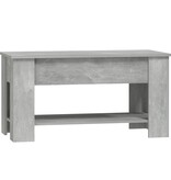 VidaXL Salontafel 101x49x52 cm bewerkt hout betongrijs