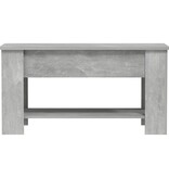 VidaXL Salontafel 101x49x52 cm bewerkt hout betongrijs