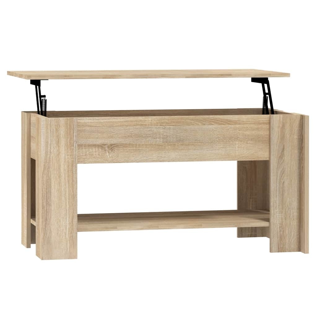 VidaXL Salontafel 101x49x52 cm bewerkt hout sonoma eikenkleurig