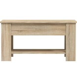 VidaXL Salontafel 101x49x52 cm bewerkt hout sonoma eikenkleurig