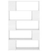 VidaXL Boekenkast/kamerscherm bewerkt hout hoogglans wit