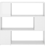 VidaXL Boekenkast/kamerscherm 100x24x94 cm hoogglans wit