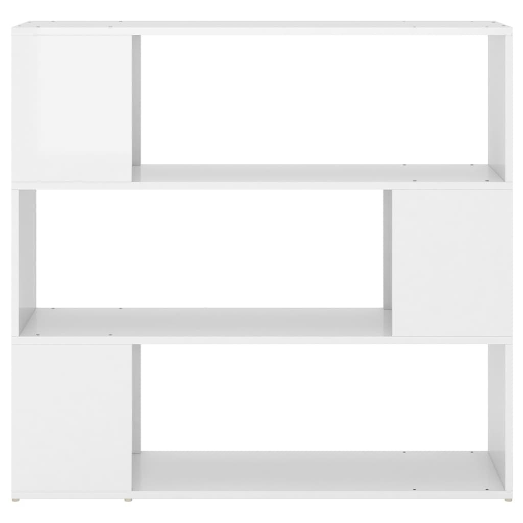 VidaXL Boekenkast/kamerscherm 100x24x94 cm hoogglans wit