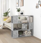 VidaXL Boekenkast/kamerscherm 100x24x94 cm betongrijs