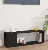 VidaXL Tv-meubel 100x24x32 cm spaanplaat zwart
