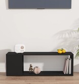 VidaXL Tv-meubel 100x24x32 cm spaanplaat zwart