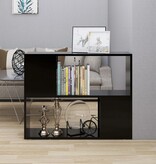 VidaXL Tv-meubel 80x24x63 cm spaanplaat zwart