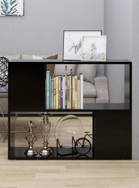 VidaXL Tv-meubel 80x24x63 cm spaanplaat zwart