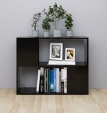 VidaXL Tv-meubel 80x24x63 cm spaanplaat zwart