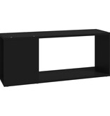 VidaXL Tv-meubel 80x24x32 cm spaanplaat zwart