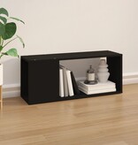 VidaXL Tv-meubel 80x24x32 cm spaanplaat zwart