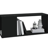 VidaXL Tv-meubel 80x24x32 cm spaanplaat zwart