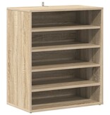 VidaXL Schoenenkast 60x35x70 cm bewerkt hout sonoma eikenkleurig