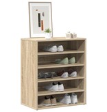 VidaXL Schoenenkast 60x35x70 cm bewerkt hout sonoma eikenkleurig