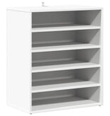 VidaXL Schoenenkast 60x35x70 cm spaanplaat wit