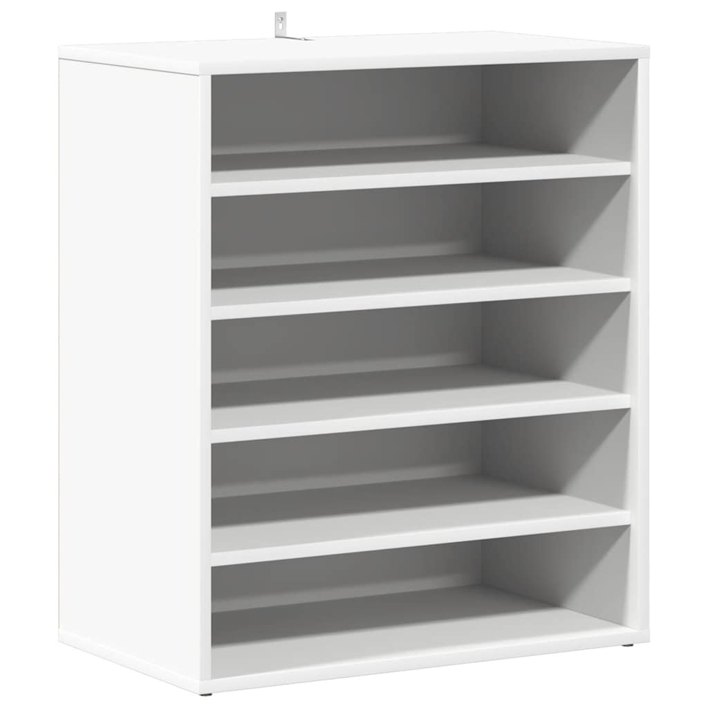 VidaXL Schoenenkast 60x35x70 cm spaanplaat wit