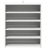 VidaXL Schoenenkast 60x35x70 cm spaanplaat wit