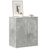 VidaXL Schoenenkast 60x35x70 cm spaanplaat betongrijs