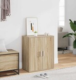 VidaXL Schoenenkast 60x35x70 cm bewerkt hout sonoma eikenkleurig