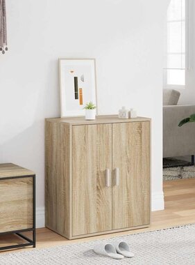 VidaXL Schoenenkast 60x35x70 cm bewerkt hout sonoma eikenkleurig