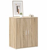 VidaXL Schoenenkast 60x35x70 cm bewerkt hout sonoma eikenkleurig