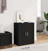 VidaXL Schoenenkast 60x35x70 cm spaanplaat zwart