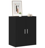 VidaXL Schoenenkast 60x35x70 cm spaanplaat zwart