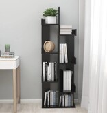 VidaXL Boekenkast 48x25,5x140 cm bewerkt hout zwart