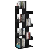 VidaXL Boekenkast 48x25,5x140 cm bewerkt hout zwart